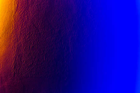 Neon Blue Light Abstract Gradient Design Modern Interior Wall Background.の写真素材