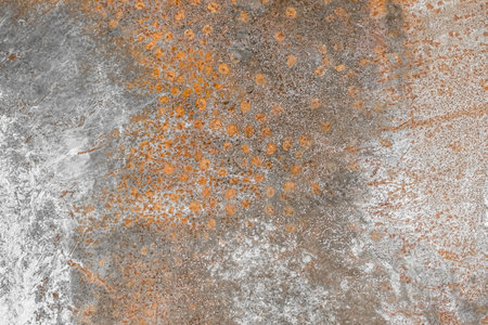 Rusty dirty metallic texture corrosion steel surface brown background rust.の写真素材