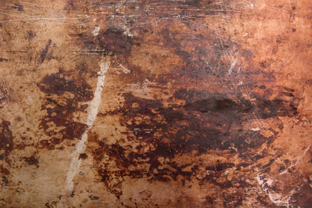 Rusty retro dirty old grunge scratched metal surface steel background damaged outdated texture obsolete shabby.の写真素材