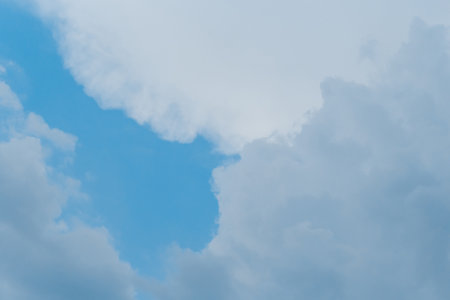 White natural background sky clouds light air atmosphere weather.の写真素材