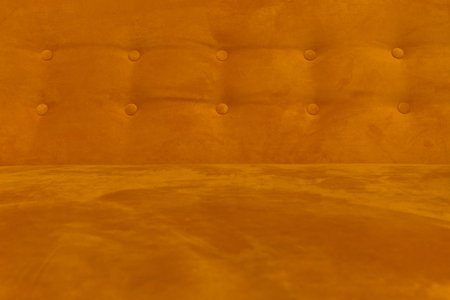 Orange dark color brown fabric upholstery sofa pattern design furniture style decor texture...