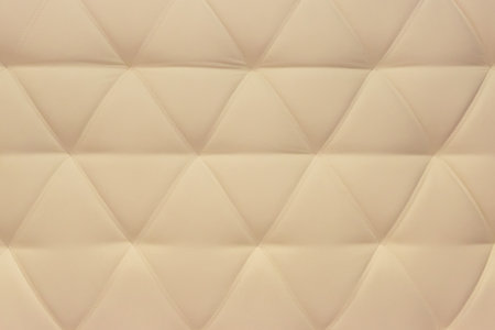 Light cream beige leather upholstery sofa pattern design furniture style decor texture background.の写真素材