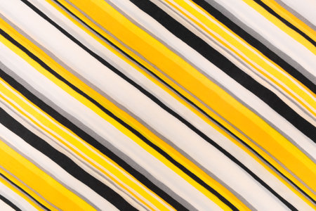 Vintage Color Yellow Fabric Abstract Line Pattern Stripe Textile Texture Background Style Material Design.の写真素材