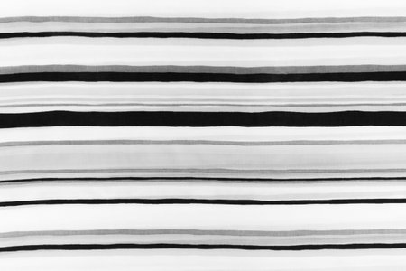 Vintage Black and White Fabric Abstract Line Pattern Stripe Textile Gray Texture Background Style...