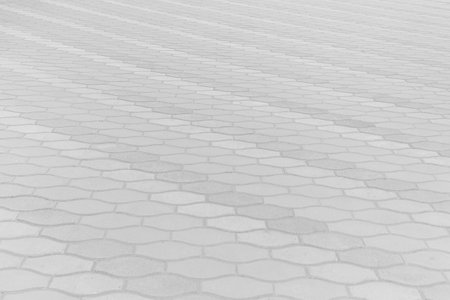 Light Bright Paving Stone Floor Tile Street Pattern Texture Background Mosaic Urban Road City Abstract Structure.の写真素材