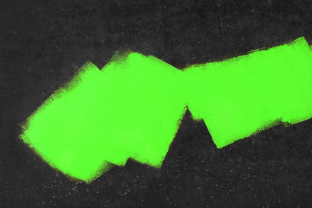 Green and black paint abstract pattern brush stroke blank space design text background empty.の写真素材