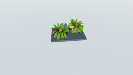 Rendering of palm treesの写真素材