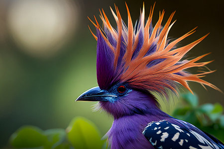 Portrait of a red-crested cassowary in the natureの素材