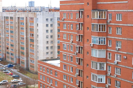 multi-storey  houses in the cityのeditorial素材