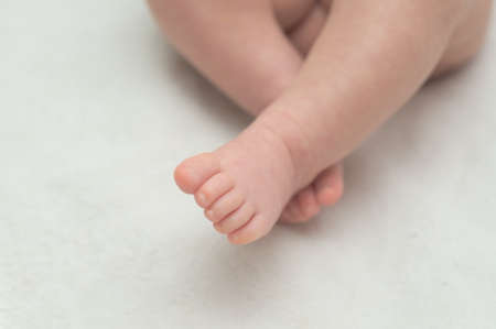 Newborn baby feet a so softの写真素材