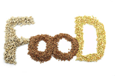 Cereals and seeds are the base of healthy foodの写真素材