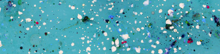 close-up abstract background with colorful dropsの写真素材