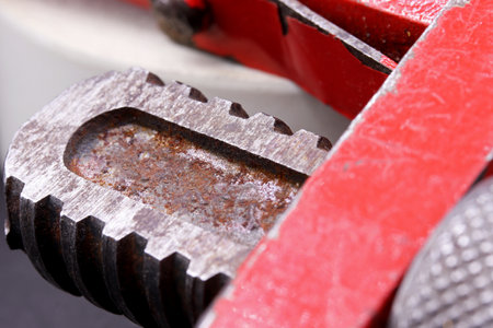 close up old wrench detailの写真素材
