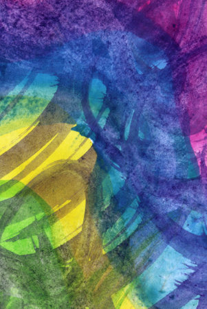 abstract colorful background with watercolorの写真素材