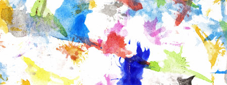 abstract colorful background with watercolor