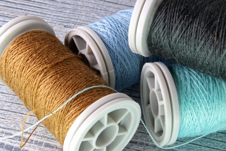 sewing accessories on a background
