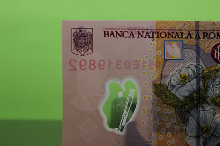 close-up banknote detail on a background