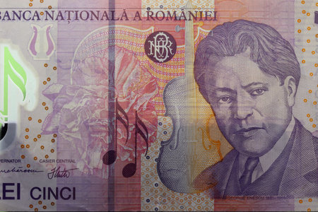 close-up banknote detail on a background