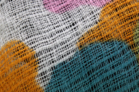 close-up colored fabric texture background