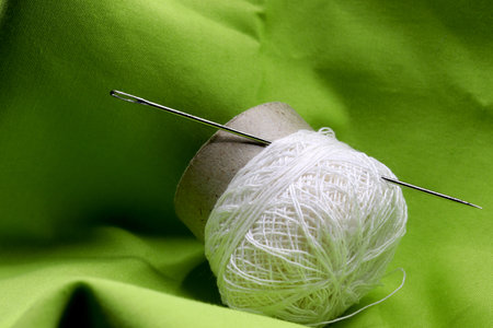 close-up sewing supplies and accessories