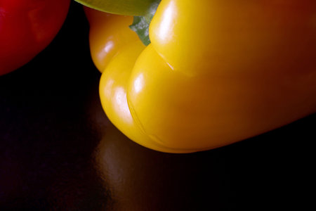 yellow and red bell pepper