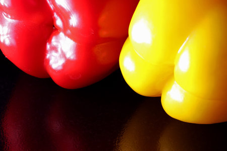 yellow and red bell pepper