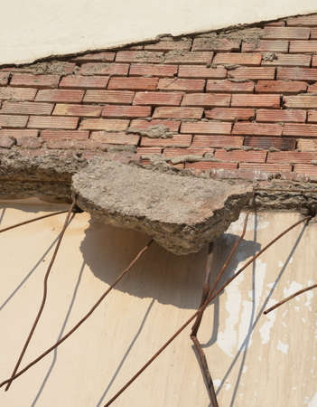 details of a destroyed buildingの写真素材