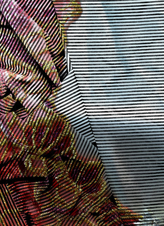 Detail of a close-up colored dress
