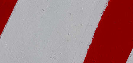 red and white wall with paintの写真素材