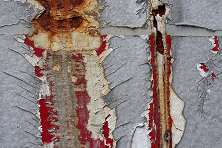 red and white painted old wall texture background