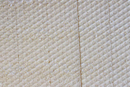 close-up slice of wafer on a backgroundの写真素材