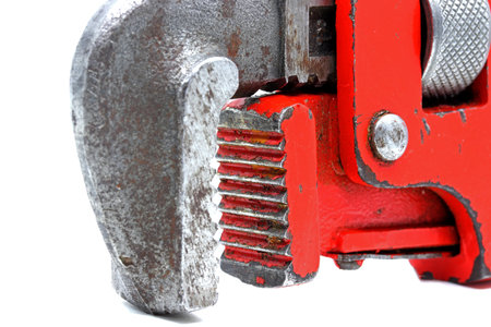 adjustable wrench isolated on white background