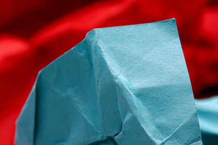 crumpled colorful paper texture backgroundの写真素材