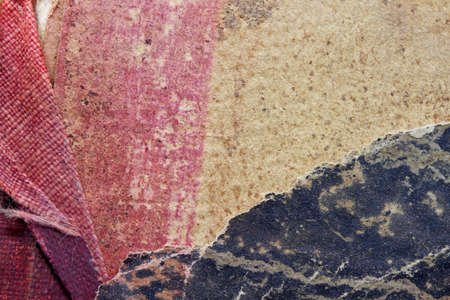 worn cover of an old bookの写真素材