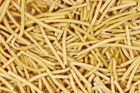 close-up homemade uncooked dry noodles