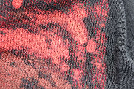 close-up of red and black fabric backgroundの写真素材