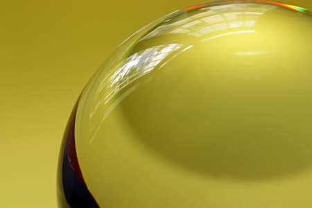 close-up abstract background with glass ballの写真素材
