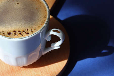 cup of Turkish coffee on the tableの写真素材