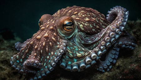 Octopus in the Red Sea, Egypt. close-up.の素材