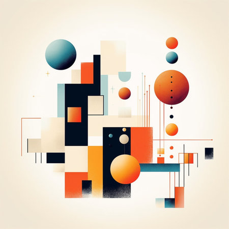 Abstract background with geometric elements. vector illustration. Eps 10 file.の素材