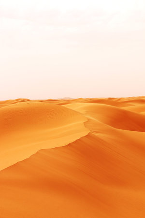 Sand dune in Saudi desert - Beautiful Arabian desert