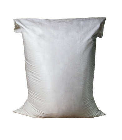 Big blank bulky on white package with product on a isolated background . Ready for shipping, delivery and sale. Small business artisan concept.の写真素材