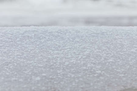 Winter snow. Snow texture Top view of the snow. Texture for design. Snowy white.の写真素材