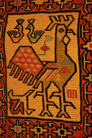 the kilims are handmade and contain very beautiful geometric patterns