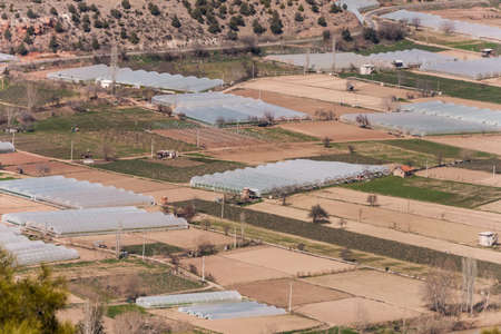 agricultural products can be grown in greenhouses is very important because early .mayÄ±slar  village eskiÅehir turkeyの写真素材