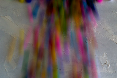 multicolored background made with the movement of colorful balls