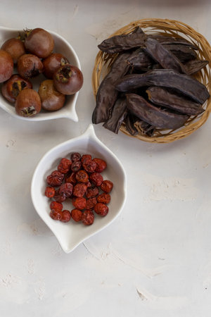 brown fruits medlar, jujube, carob are quite useful