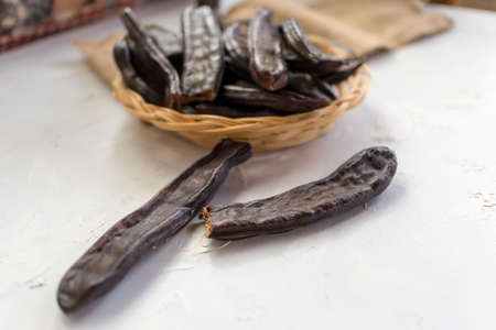 brown fruits medlar, jujube, carob are quite usefulの写真素材