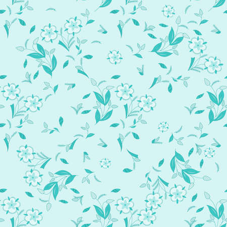 Seamless floral patternのイラスト素材