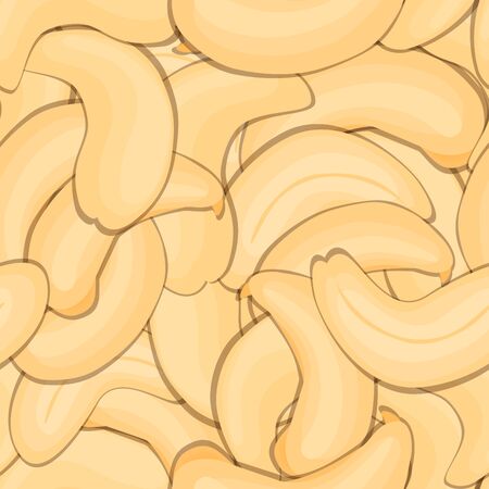 Vector seamless pattern cashew nutのイラスト素材